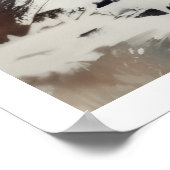 Serene Mountain Pagoda, Winterposter Poster (Ecke)