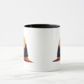 Serene Mountain Scene Combo Tasse 11 oz (Zentrum)