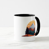 Serene Mountain Scene Combo Tasse 11 oz (VorderseiteRechts)