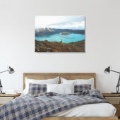 Serene Mountain und Gletscherszene Leinwanddruck (Insitu (Schlafzimmer))