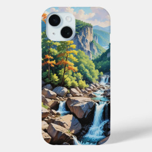 Serene Mountain Waterfall Landschaft Case-Mate iPhone Hülle
