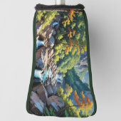 Serene Mountain Waterfall Landschaft Golf Headcover (Rotieren 90)