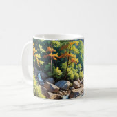 Serene Mountain Waterfall Landschaft Kaffeetasse (Vorderseite Links)