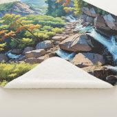 Serene Mountain Waterfall Landschaft Sherpadecke (3/4)
