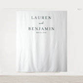 Serene Mountain Wedding Wandteppich (Vorderseite)