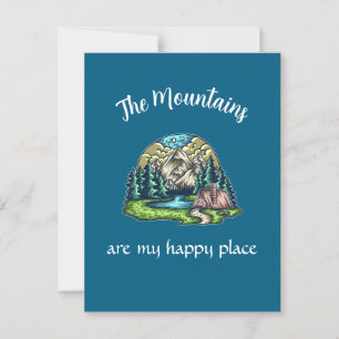 Serene Mountains Custom Vacation Postkarte
