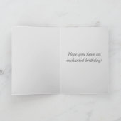 Serene Mystical Dark Fantasy Female Portrait Karte (Innenseite)