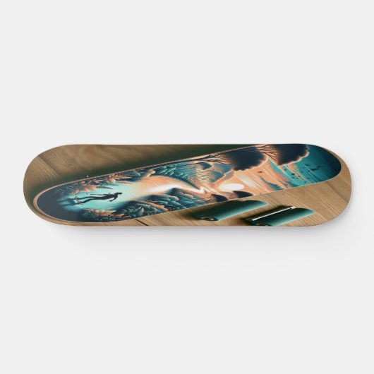 Serene Natural Landscape Skateboard (Horizontal)