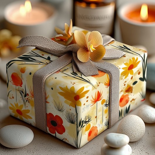 Serene Nature Design for Wellness Business Product Geschenkpapier Set