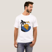Serene Nature Escape T-Shirt – Sun, Tree & River M (Vorne ganz)