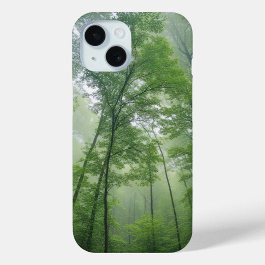 Serene Nature-Inspired Art - Emerald Forest Mist Case-Mate iPhone Hülle (Rückseite)