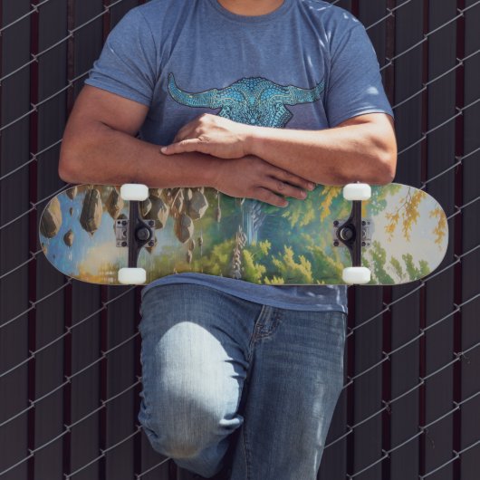 Serene Nature Scene Skateboard (Außenbereich 3)
