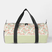 Serene Neutral Florals Mit Monogramm Duffle Bag (Rückseite)