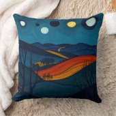 Serene Night Landschaft Kissen (Decke)