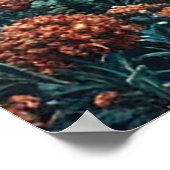 Serene Night Landschaft mit Vollmond Poster (Ecke)