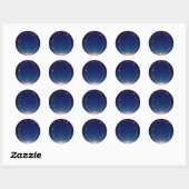 Serene Night Sky Sticker (Blatt)