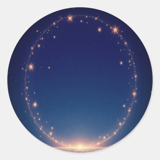 Serene Night Sky Sticker (Vorderseite)