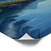 Serene Nightscape Poster (Ecke)
