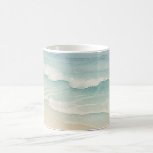 Serene Ocean Artwork Kaffeetasse (Mittel)