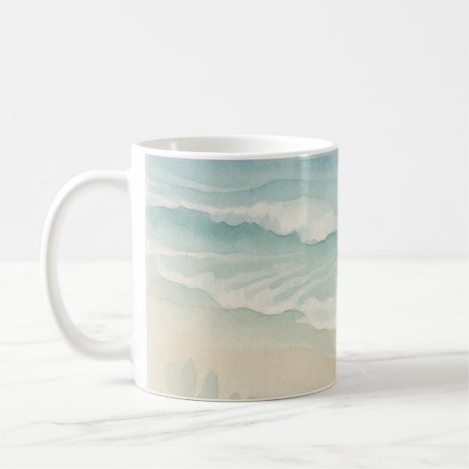Serene Ocean Artwork Kaffeetasse (Links)