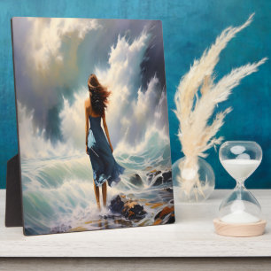 Serene Ocean Escape - Küstenart Fotoplatte