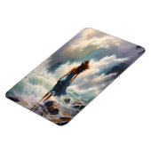 Serene Ocean Escape - Küstenart Magnet (Linke Seite)