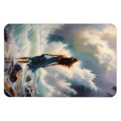Serene Ocean Escape - Küstenart Magnet (Horizontal)