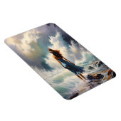 Serene Ocean Escape - Küstenart Magnet (Rechte Seite)
