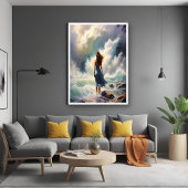 Serene Ocean Escape - Küstenart Poster