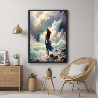 Serene Ocean Escape - Küstenart Poster