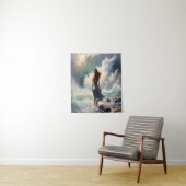 Serene Ocean Escape - Küstenart Wandteppich (Beispiel)
