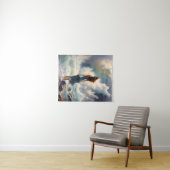Serene Ocean Escape - Küstenart Wandteppich (Beispiel (Horizontal))