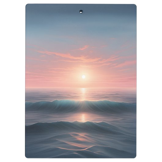 Serene Ocean Klemmbrett (Rückseite)