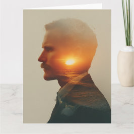 Serene Ocean Light: Watercolor Sympathy Card Karte