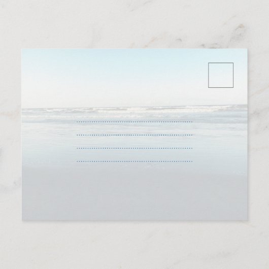 Serene Ocean Scripture Religious Postkarte (Rückseite)