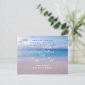 Serene Ocean Scripture Religious Postkarte (Stehend Vorderseite)