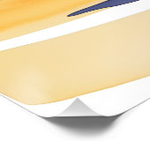 Serene Ocean Symphony: Abstrakt Inspiriert Welleng Poster (Ecke)