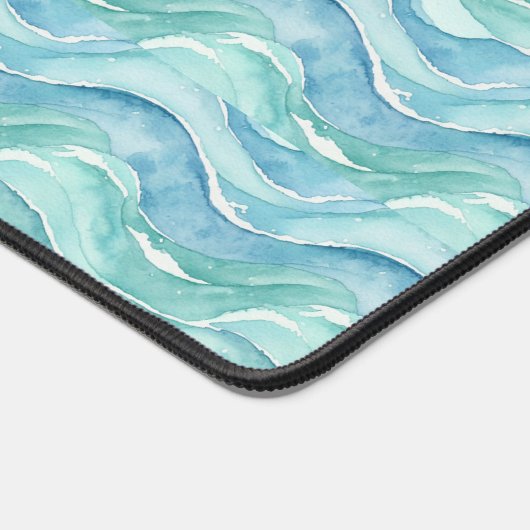 Serene Ocean Watercolor  Schreibtischunterlage (Ecke)