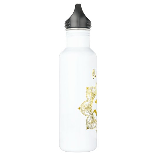 Serene Om Shanti Edelstahlflasche (Links)