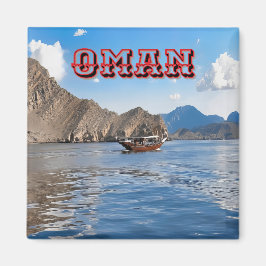 Serene Omani Gewässer und majestätische Berge Magnet
