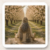 Serene Orchard Sticky Notes | Romantic Botanical Getränkeuntersetzer (Vorderseite)