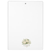 Serene Orchard Sticky Notes | Romantic Botanical Klemmbrett (Rückseite)