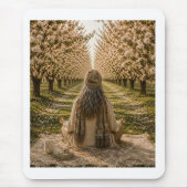 Serene Orchard Sticky Notes | Romantic Botanical Mousepad (Vorne)