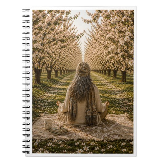 Serene Orchard Sticky Notes | Romantic Botanical Notizblock (Vorderseite)