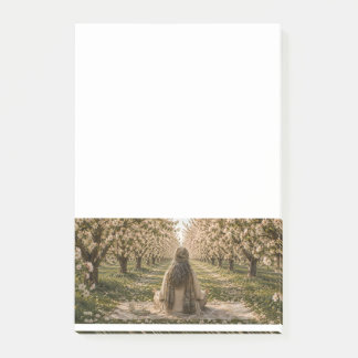 Serene Orchard Sticky Notes | Romantic Botanical Post-it Klebezettel