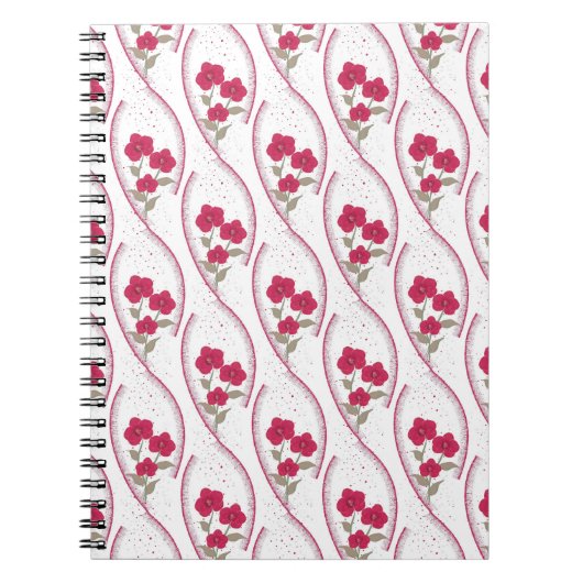 Serene Orchid Waves Notizblock (Vorderseite)