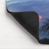 Serene Palm Tree Ocean Sunrise Mousepad (Ecke)