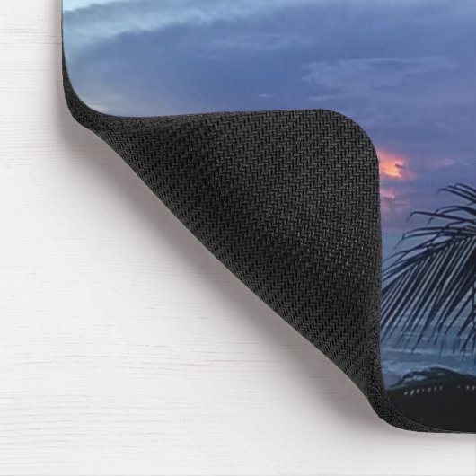 Serene Palm Tree Ocean Sunrise Mousepad (Ecke)