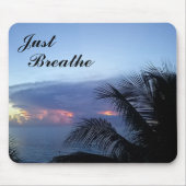 Serene Palm Tree Ocean Sunrise Mousepad (Vorne)