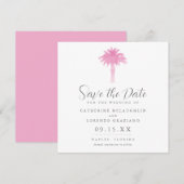 Serene Palm Tree Watercolor | SAVE THE DATE (Vorne/Hinten)